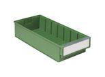 BiOX Regalkasten, grün, LxBxH 400 x 186 x 82 mm, VE 15 Stk Treston