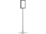 Bodenständer INFO STAND BASIC, Metall, Kunststoff, Format DIN A4, Höhe 1315 mm DURABLE