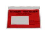 ratioform Dokumententaschen Premium light, mit Fenster, Aufdruck Lieferschein - Rechnung, VE 250 Stk, C6, Anklebeverschluss