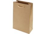 ratioform Papiertragetasche CLASSIC, braun, LxBxH 220 x 180 x 80 mm, VE 250 Stk
