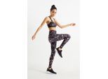 Funktions-Leggings-4 Way Stretch-gemustert