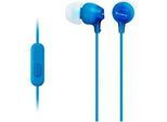 Sony MDR-EX15AP In-Ear-Kopfhörer (Rauschunterdrückung, mit Fernbedienung), blau