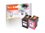 Peach HP 901 XL 2 Druckköpfe XL (bk, col) ersetzt HP No. 901XL, CC654AE, CC656AE für z.B. HP OfficeJet 4500, HP OfficeJet 4500 Wireless (wiederaufbereitet)