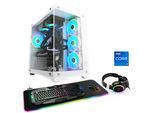 CSL Gaming-PC "Aqueon C77213 Advanced Edition" Computer Gr. Microsoft Windows 11 Home (64 Bit), 64 GB RAM 1000 GB SSD, weiß Gaming PCs