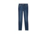 TOM TAILOR DENIM Damen 3 Sizes in 1 - Nela Extra Skinny Jeans, blau, Uni, Gr. S/32, baumwolle
