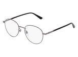 Gucci GG0392O Herren-Brille inkl. Gläser Vollrand Panto Metall-Gestell 51mm/19mm/140mm, grau