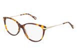 Chloé CH0058O Unisex-Brille inkl. Gläser Vollrand Butterfly Kunststoff-Gestell 53mm/17mm/145mm, braun