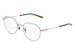 Gucci GG0684O Damen-Brille inkl. Gläser Vollrand Panto Metall-Gestell 51mm/19mm/140mm, silber