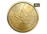 10 x 1/2 Unze Gold Maple Leaf 2024