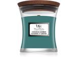 Woodwick Evergreen Cashmere geurkaars 85 g