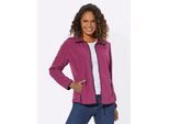 Fleecejacke CASUAL LOOKS, Damen, Gr. 46, lila (erika), 100% Polyester, unifarben, Jacken Fleecejacke