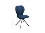 Niehoff Sitzmöbel Colorado Trend-Line Design-Stuhl Eisengestell - Polyester - 180° drehbar Nirvana dunkelblau
