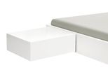 Hasena Woodline Caja Nachttisch Massivholz 48x41x16 cm Weiss deckend/ Buche