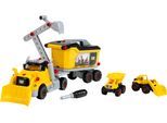 Klein Spielzeug-LKW »Cat® - Schraubtruck Set 4in1«, (Set, 96 tlg.)