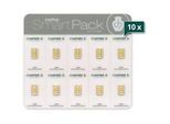 10 x 10 x 2 g Goldbarren C. Hafner SmartPack