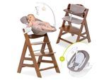 Hauck Hochstuhl Alpha Plus Walnut Newborn Set Deluxe (Set