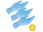 Multitec Latex-Handschuhe, Größe L - Blau, 50er-Set, 3er-Set