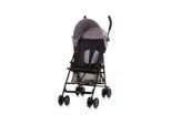 Chipolino Kinderwagen Amaya Buggy Sonnendach verstellbar, zusammenklappbar, Korb grau schwarz