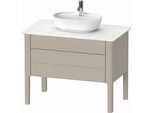 Duravit Luv Waschtisch-Unterschrank LU956906060 93,8x57x74,3cm, 1 Schubkasten, 1 Auszug, stehend, Taupe Seidenmatt