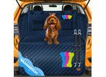 LOVPET® Kofferraumschutz Hund gesteppt mit Seiten- und Ladekantenschutz Universale Kofferraum-Schutzmatte für Hunde Hundedecke Wasserabweisend & Kratzfest mit Sicherheitsgurt und Zubehör