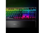 SteelSeries Gaming-Tastatur »Apex Pro Mechanical«, (Smart-Display-Makrotasten-Handgelenkauflage-Multimedia-Tasten-USB-Durchschleife-Anpassbare OmniPoint-Schalter)