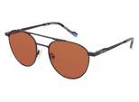 Zeiss ZS23137S Unisex-Sonnenbrille Vollrand Pilot Metall-Gestell, blau