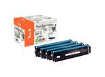 Peach HP 203 X 4 Toner XL (bk, c/m/y) ersetzt HP No. 203X, CF540X, CF541X, CF542X, CF543X für z.B. HP Color LaserJet Pro MFP M 281 fdw (wiederaufbereitet)
