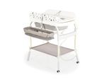Cangaroo Babybadewanne Wickeltisch 2 in 1 Garda Thermometer Räder Wickelauflage grau