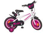 Toimsa Bikes Kinderfahrrad 14 Zoll Kinder Mädchen Fahrrad Kinderfahrrad Rad Bike XSP White 14145, 1 Gang, Stützräder, Trinkflasche