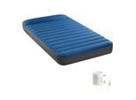 INTEX 64011 - Luftbett - Twin Dura-Beam Truaire inkl. USB-Luftpumpe (blau, 99x191x22cm) Luftmatratze Campingbett