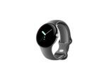 Google Pixel Watch LTE - Polished Silver with Charcoal Band