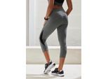 VIVANCE ACTIVE Caprileggings '-Sportleggings' grau Gr. XL (48/50) für Damen. Mit Druck. Figurbetont. Nachhaltig.