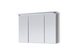 Badmöbel Spiegelschrank DUO 100 mit LED Beleuchtung Grau