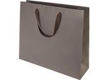 ratioform Papiertragetasche Style UNI, dunkelbraun, LxBxH 370 x 420 x 130 mm, VE 100 Stk