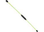 Relaxdays - Swingstick, Fitness Schwingstab für Vibrationstraining, Tiefenmuskulatur, flexibel, Fiberglas, 160cm, neongelb