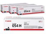Canon Original 054H 4er Multipack Toner - schwarz 3.100 Seiten, cyan, magenta, gelb je 2.300 Seiten