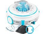KESSER® Poolroboter Poolreiniger Akku Aqua-9000 inkl. Transporttasche Pool Roboter für bis 80m² Pools, Li-Ion Akku max. 75 min, Kabellos Poolsauger Bodenreinigung Vollautomatisch Bodensauger