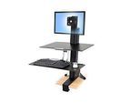 Ergotron WorkFit-S, LCD-Monitor LD mit Arbeitsfläche