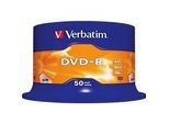 Verbatim® DVD-R, bis 16fach, 4,7 GB/120 min, 50er-Spindel