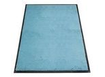 Schmutzfangmatte miltex Eazycare Style, eckig, antistatisch, UV-beständig, waschbar, High-Twist-Nylon & Niltrilgummi, 800 x 1200 mm, pastellblau