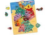 Janod Konturenpuzzle »Magnetische Landkarte Deutschland«