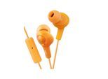 JVC Headphone FR6 Gumy Plus Mic Orange