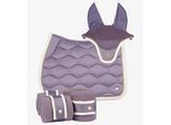 PS of Sweden Ruffle Pearl Set Lavender Grey Springschabracke + Bandagen + Fliegenmütze FS 2024