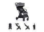 Cangaroo Kinderwagen easy Fold Buggy Alu Sonnendach verstellbar, faltbar, Korb grau