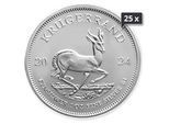 25 x 1 Unze Silber Krügerrand 2024