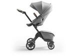 Stokke Kinderwagen , Grau , Textil , 56.5x123x102 cm , Feststellbremse, 5-Punkte-Gurt, für Babyschale geeignet, Griff in Lederoptik, Reflektorstreifen , Baby On Tour, Kinderwagen, Kombikinderwagen