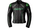 RST S-1, Lederjacke - Schwarz/Grau/Grün - 3XL