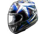 Arai RX-7V Evo MVK Stars, Integralhelm - Schwarz/Weiß/Blau/Gold - M