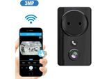 Camera de Surveillance Interieur WIFI , IP camera 3MP Avec une Prise , Vision Nocturne , Appel a une Touche , Port de USB