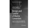 Design And Control Of Matrix Converters - Anindya Dasgupta Parthasarathi Sensarma Kartoniert (TB)